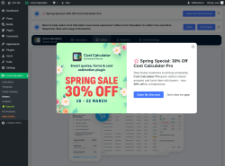 Page screenshot: Cost Calculator &rarr; Orders