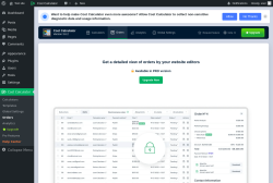 Page screenshot: Cost Calculator → Orders