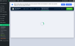 Page screenshot: Cost Calculator → Global Settings