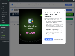 Page screenshot: Cost Calculator