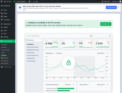 Page screenshot: Cost Calculator → Analytics