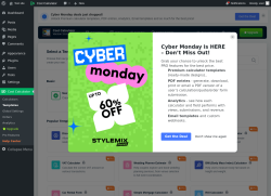 Page screenshot: Cost Calculator → Templates