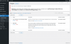 Page screenshot: Plugins ‹ Test site — WordPress