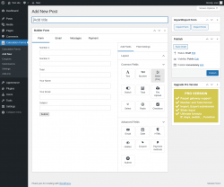 Page screenshot: Calculation Forms → Add New