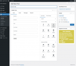 Page screenshot: Calculation Forms → Add New