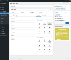 Page screenshot: Calculation Forms → Add New