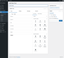 Page screenshot: Calculation Forms → Add New