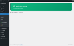 Page screenshot: Costa Verify &rarr; History