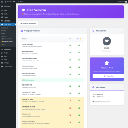 Page screenshot: Costa Verify &rarr; ⭐ Upgrade to Pro