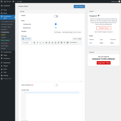 Page screenshot: Countdown & Clock → Coming Soon