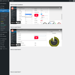 Page screenshot: Countdown & Clock → Tutorials
