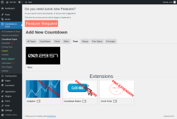 Page screenshot: Countdown & Clock → Countdown Types → Timer