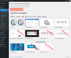 Page screenshot: Countdown & Clock → Countdown Types → Countdown
