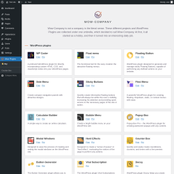 Page screenshot: Wow Plugins