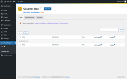 Page screenshot: Wow Plugins → Counter Box