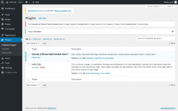 Page screenshot: Plugins ‹ Test site — WordPress