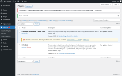 Page screenshot: Plugins ‹ Test site — WordPress