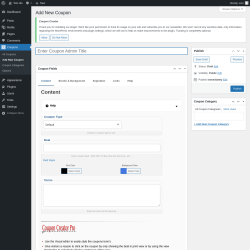 Page screenshot: Coupons → Add New Coupon