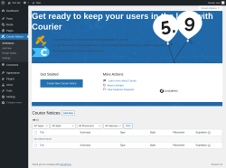 Page screenshot: Courier Notices