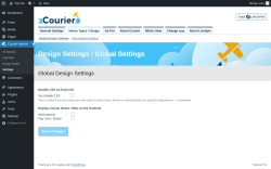 Page screenshot: Courier Notices &rarr; Design Studio