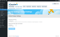 Page screenshot: Courier Notices &rarr; Design Studio