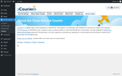 Page screenshot: Courier Notices &rarr; Design Studio &rarr; 
				About Linchpin			