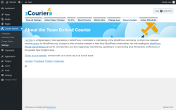 Page screenshot: Courier Notices &rarr; Design Studio &rarr; 
				About Linchpin			