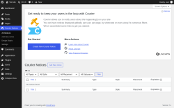 Page screenshot: Courier Notices