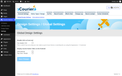 Page screenshot: Courier Notices &rarr; Design Studio