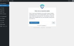 Page screenshot: Cozy Blocks ‹ Test site — WordPress