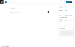 Page screenshot: Mega Menu Templates → Add New