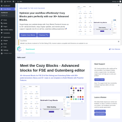 Page screenshot: Cozy Blocks