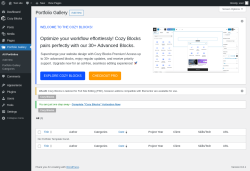 Page screenshot: Portfolio Gallery