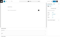 Page screenshot: Portfolio Gallery → Add New
