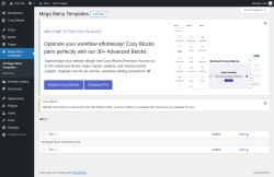 Page screenshot: Mega Menu Templates