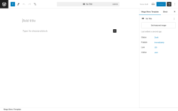 Page screenshot: Mega Menu Templates → Add New