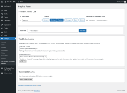 Page screenshot: Settings → CP Contact Form with PayPal