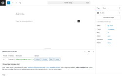 Page screenshot: Add Page &lsaquo; Test site &mdash; WordPress