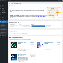 Page screenshot: CP Multi View Calendar