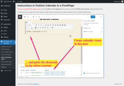 Page screenshot: CP Multi View Calendar &rarr; Help: Publishing Views