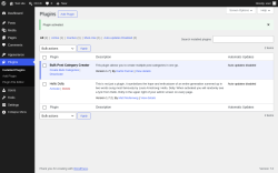 Page screenshot: Plugins &lsaquo; Test site &mdash; WordPress