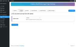 Page screenshot: CWLP Settings → captcha