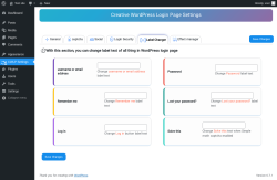 Page screenshot: CWLP Settings → Label Changer
