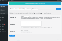 Page screenshot: CWLP Settings → Login Security