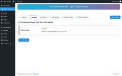 Page screenshot: CWLP Settings → captcha