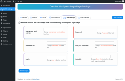 Page screenshot: CWLP Settings → Label Changer