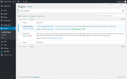 Page screenshot: Plugins &lsaquo; Test site &mdash; WordPress