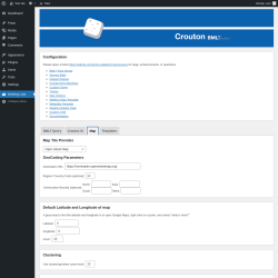 Page screenshot: Meeting Lists → Map