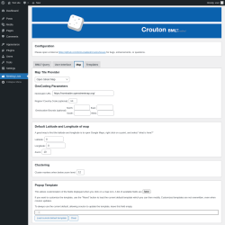 Page screenshot: Meeting Lists → Map