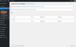 Page screenshot: Crypto Plugins → Crypto Widgets
